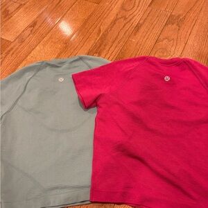 lululemon Red and Green Tees